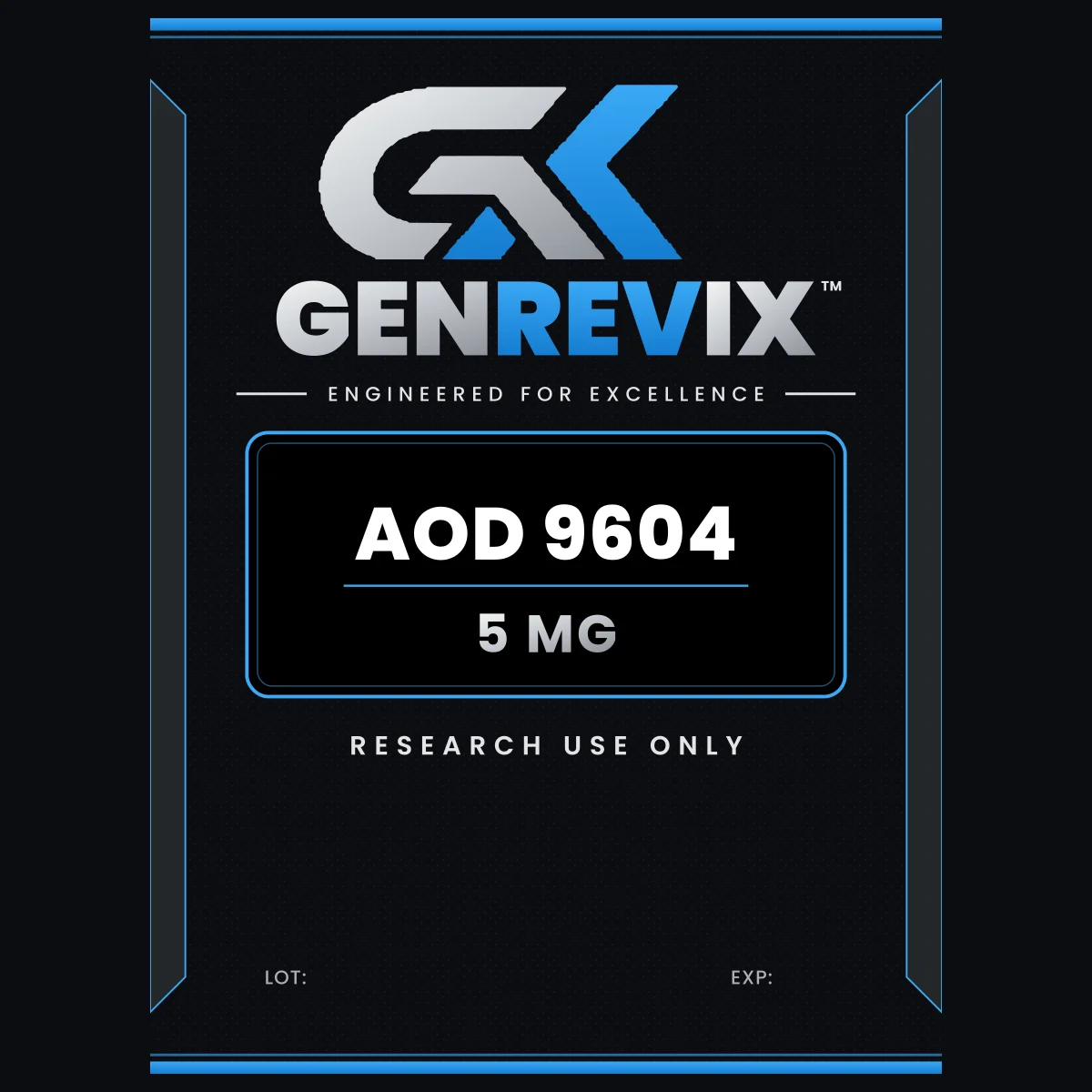 GenRevix AOD 9604 5mg research peptide