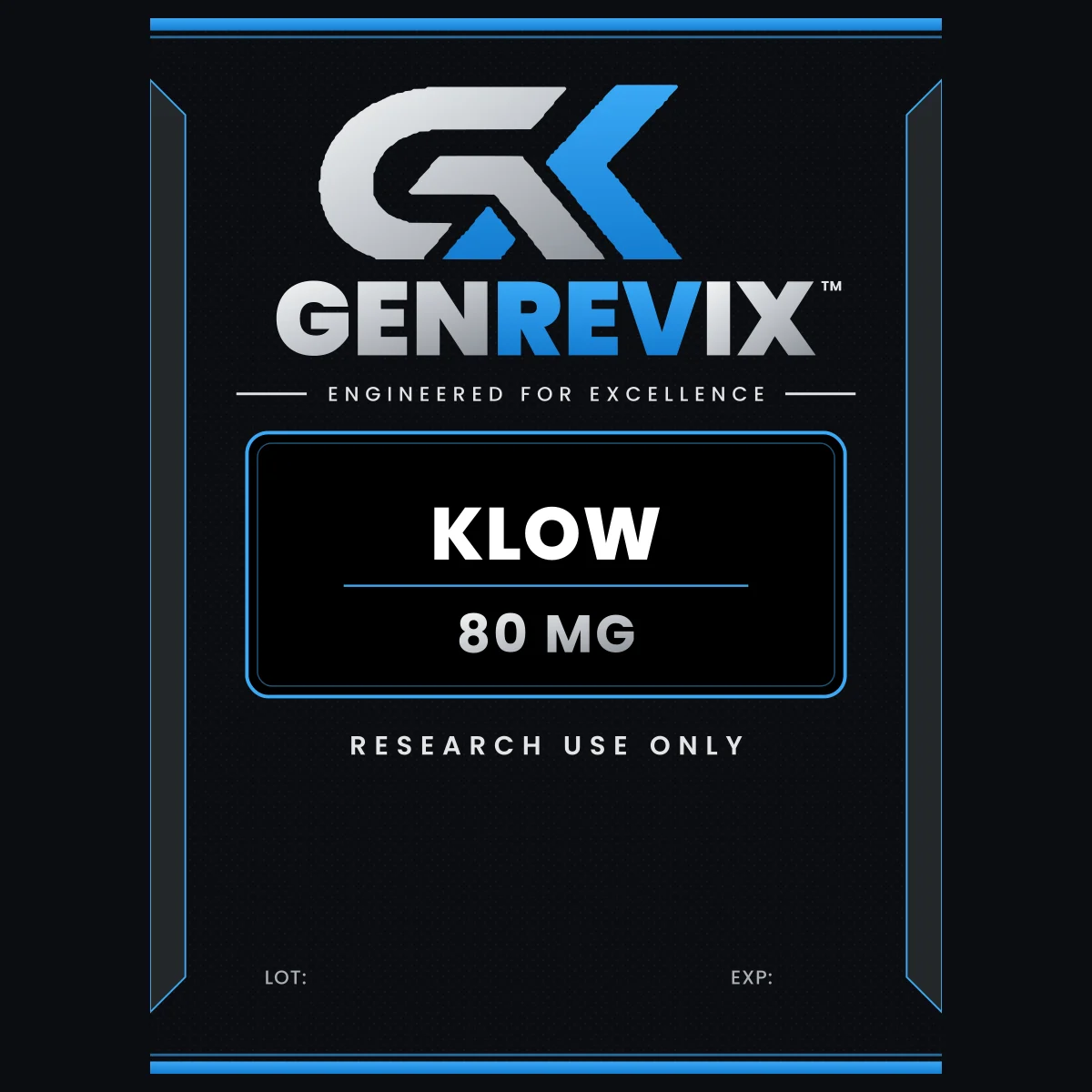 GenRevix KLOW 80mg research peptide