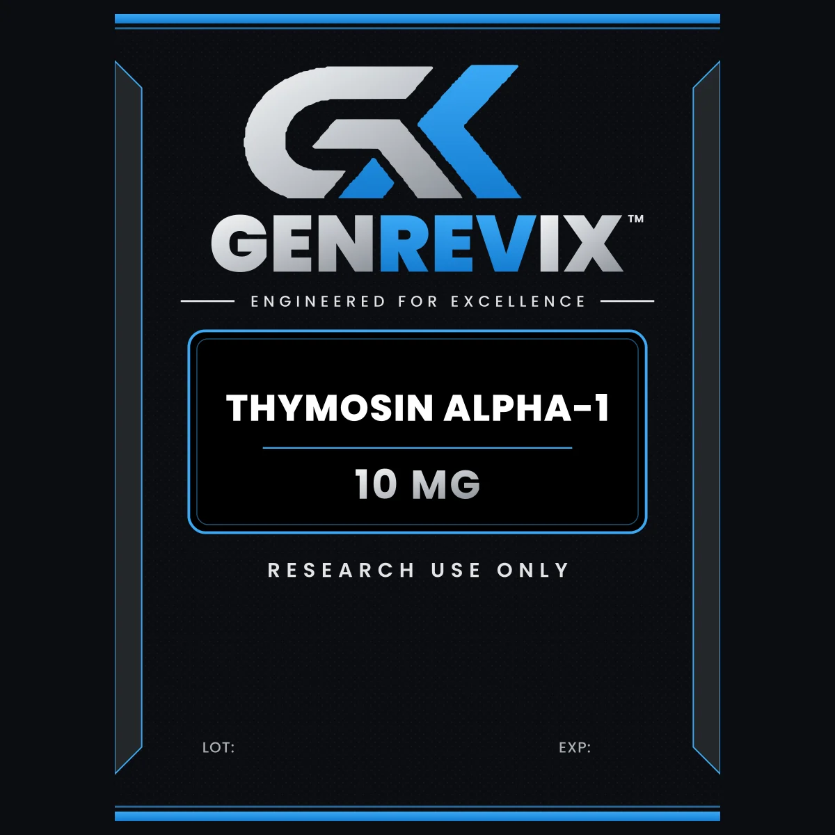GenRevix THYMOSIN ALPHA-1 10mg research peptide