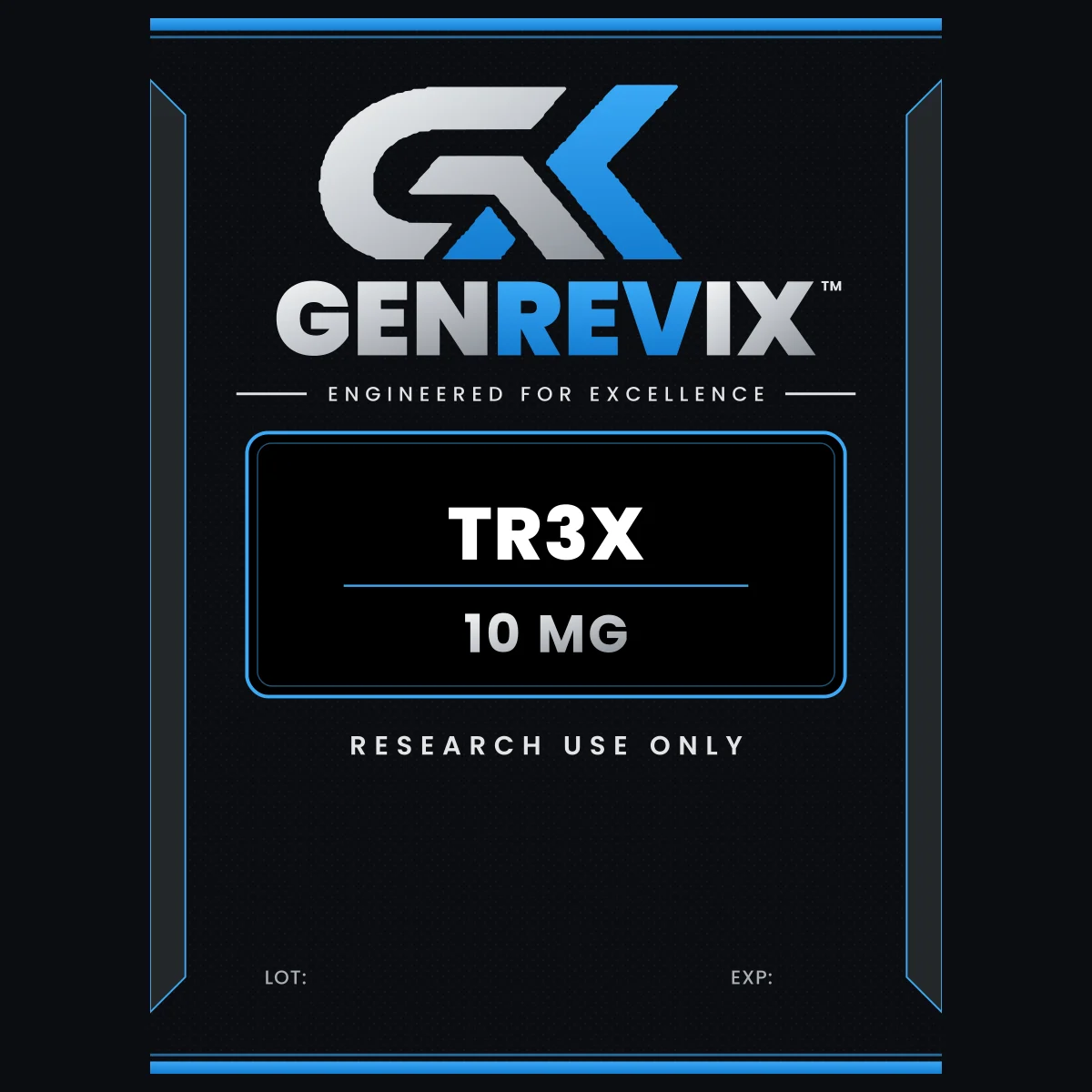 GenRevix TR3X 10mg research peptide